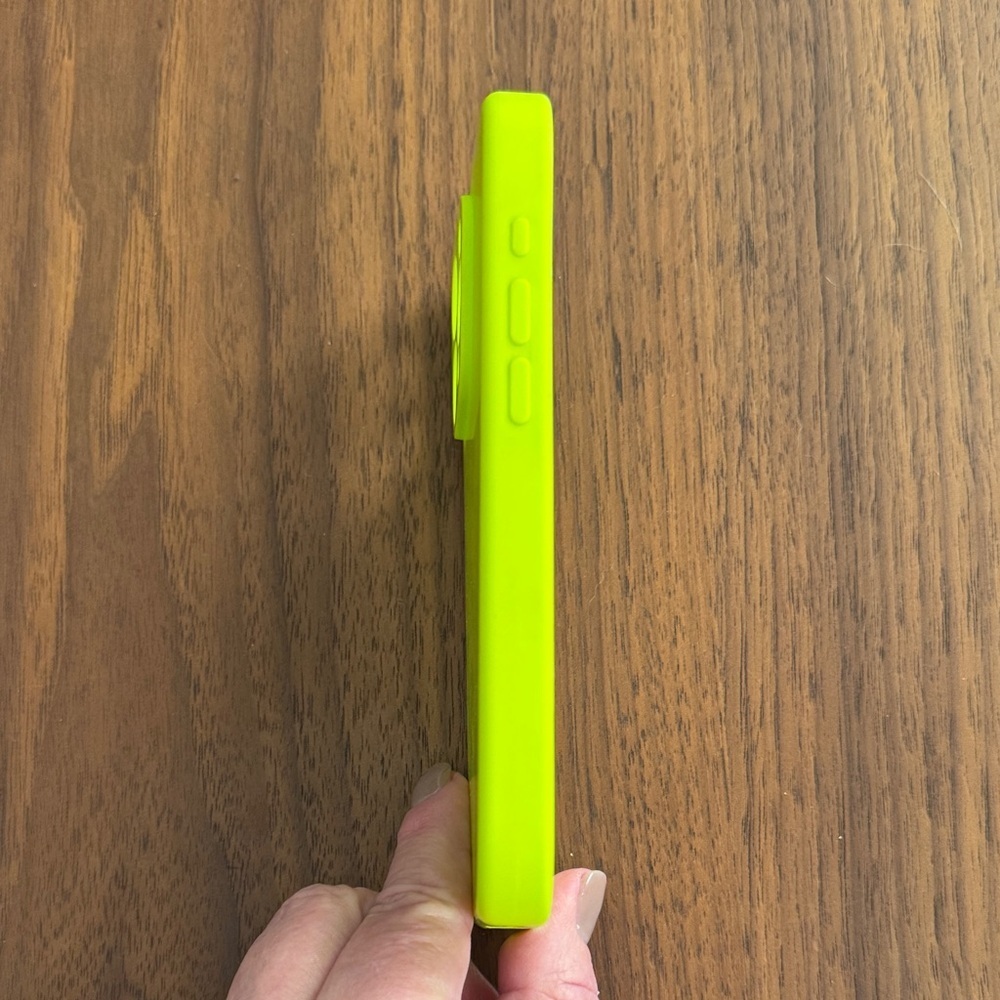 Neon Green iPhone 15 pro phone case - Picture 4 of 6